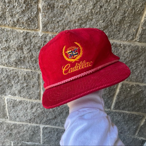 Vintage | Accessories | Vintage 98s Corduroy Cadillac Hat Size